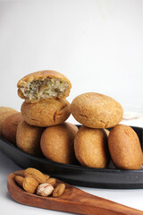 Kachori or dry kachori is popular streetfood of India deep fried and stuffed with spicy masala.