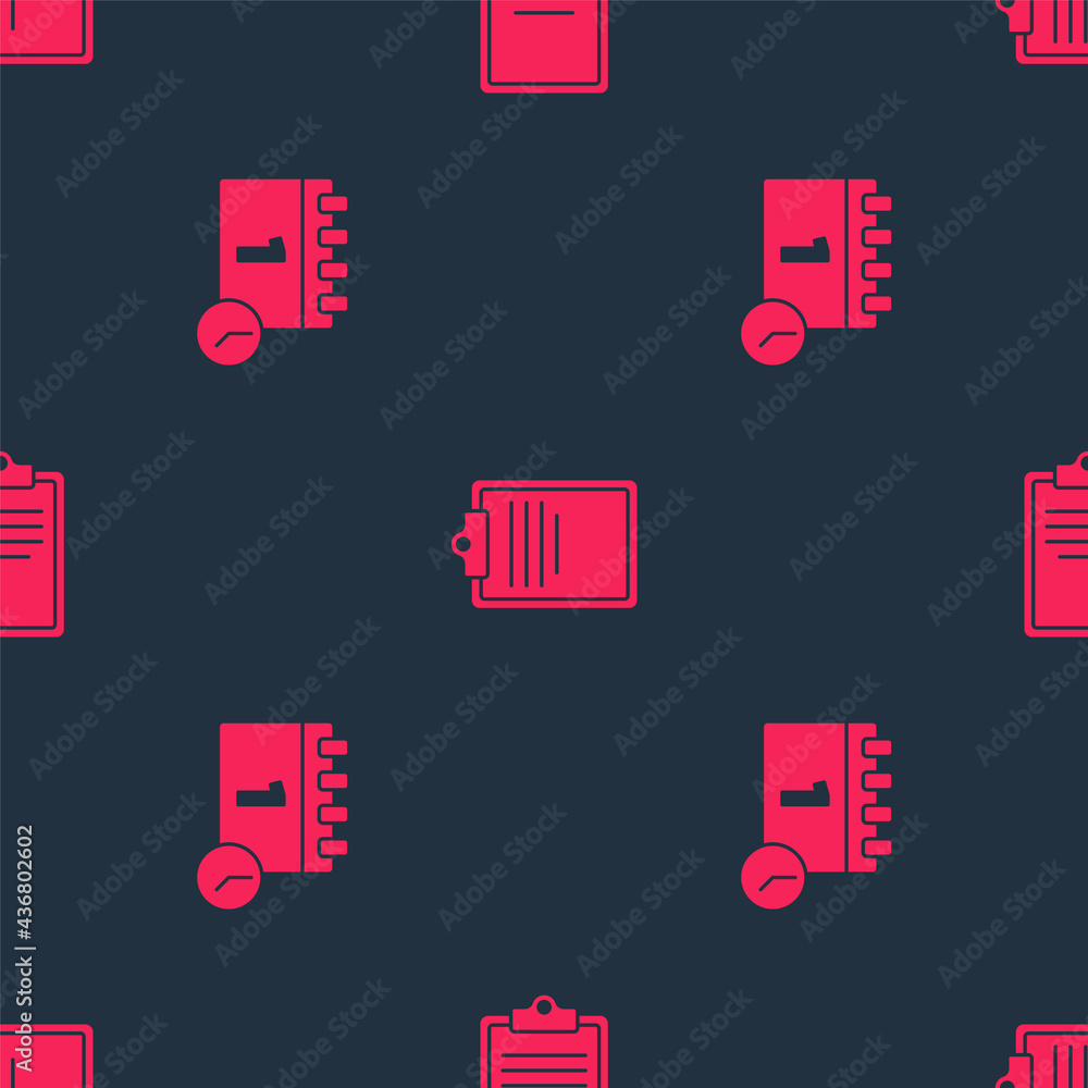 Aufkleber set calendar first september date and clipboard with checklist on seamless pattern. vector
