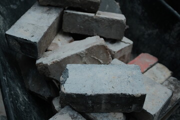 Close up of bricks