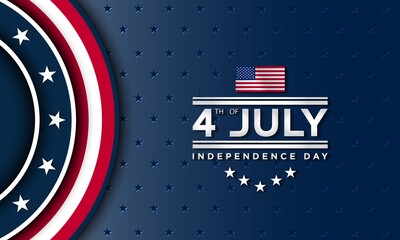 United States Independence Day Background Design. Fourth of July. - obrazy, fototapety, plakaty