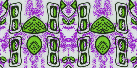 Manufactured African fabric – Seamless pattern, cotton, photo