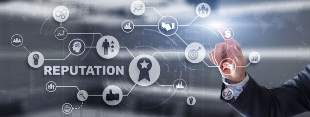 Reputation concept. Customer relationship business. Respect and attitude with clients