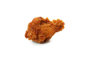 Tasty fried chicken isolated on white background