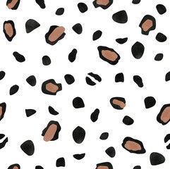 water color leopard pattern design