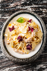 chicken with leek and cheese