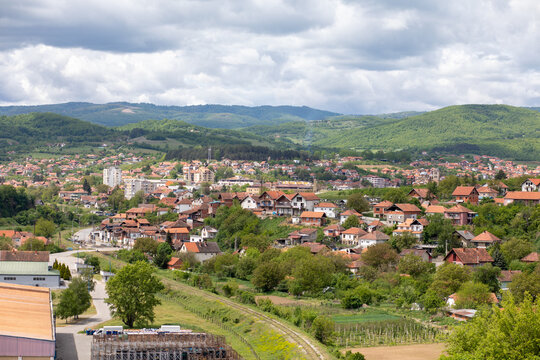 Kursumlija, view of town in Serbia