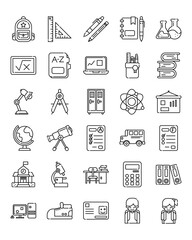 Back to School icon set