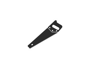 Hand saw, wood saw icon. Vector illustration. flat design.