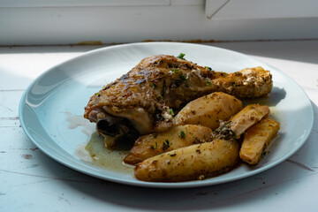chicken with potatoes