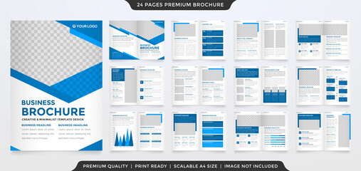 a4 business brochure template design with creative and minimalist style