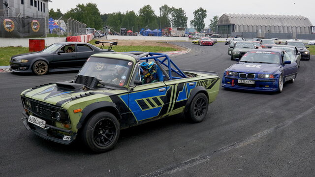 Moscow, Russia - 05.29.2021: Festival DRIFT EXPO TRACK MODE At ADM Raceway Near Moscow