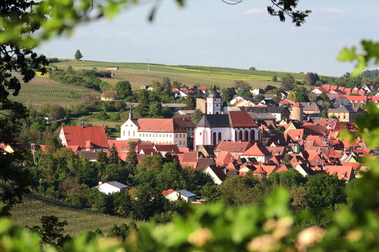 view of village Dettelbach of the country Bavaria