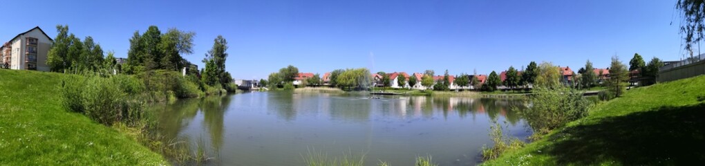 Obraz premium Märten's Teich in Leinefelde im Eichsfeld