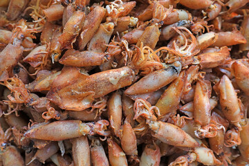 A close-up of Chinese traditional seafood -- cuttlefish