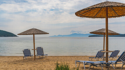 Nea Peramos beach at Greece