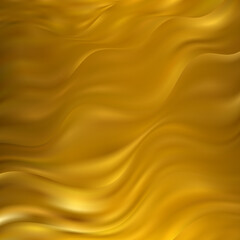 Silky golden fabric Clothing, textiles, beauty and fashion. eps 10