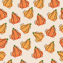 Simple pattern. Autumn background illustration vector. Flat background of autumn.