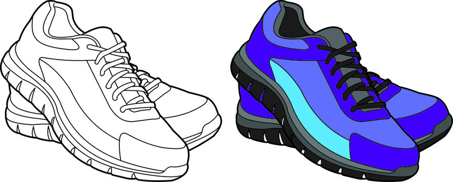 Running Shoe Drawing Images – Browse 127,667 Stock Photos, | Stock