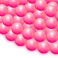 Abstract 3d background with balls of pink color. Vector design element. eps 10