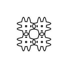 Hashtag line icon. Simple style social media poster background symbol. Logo design element. T-shirt printing. Vector for sticker.