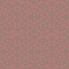 seamless green floral pattern on pink background