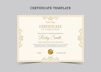 Certificate of achievement template, awards diploma, Certificate of completition