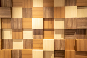 Wooden decorative background wall