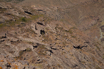 Gran Canaria, landscape of the western part of the island along a hiking route called The Postman Route, El Camino del Cartero
