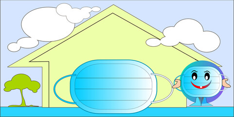 safe covid work for home happy world