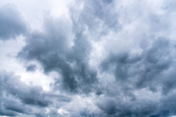 Fototapeta premium Overcast sky on a stormy day