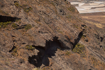 Gran Canaria, landscape of the western part of the island along a hiking route called The Postman...