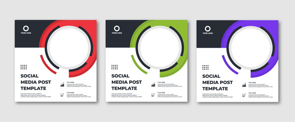 Editable Instagram post template modern background. Promotional web banner for company business post. editable social media background sale ads and discount promo