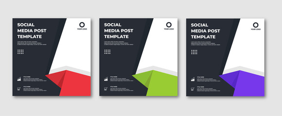 Editable Instagram post template modern background. Promotional web banner for company business post. editable social media background sale ads and discount promo