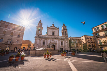 Fototapeta premium Cathedral of Santa Maria La Nova in Caltanissetta, Sicily, Italy, Europe