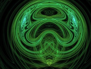 Naklejka premium Imaginatory fractal background generated Image