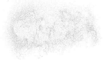 Distressed black texture. Dark grainy texture on white background. Dust overlay textured. Grain noise particles. Rusted white effect. Grunge design elements. Vector illustration, EPS 10.