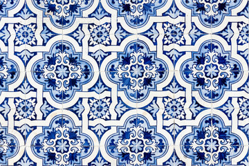 Azulejo com padrão clássico português. Cidade de Aveiro
