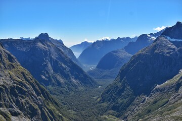 New Zealand, Gertrude Saddle is short but challenging hike which takes you to a high alpine pass with awe-inspiring views of Milford Sound and the surrounding peaks. 