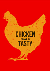 Chiken Meat Is Tasty Logo
