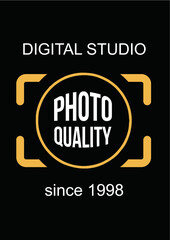 Fototapeta na wymiar Digital Studio Photo Quality Focus