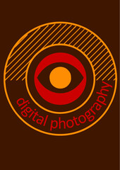 Digital Photography Lens Logo