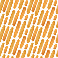 Golden grunge hand drawn strokes seamless texture