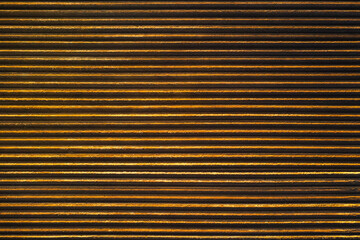 Plowed field prepared for planting crops in spring