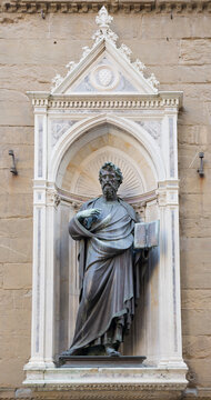 Statue of St. Matteo, the sculptor Ghiberti. Church  Or San Michele