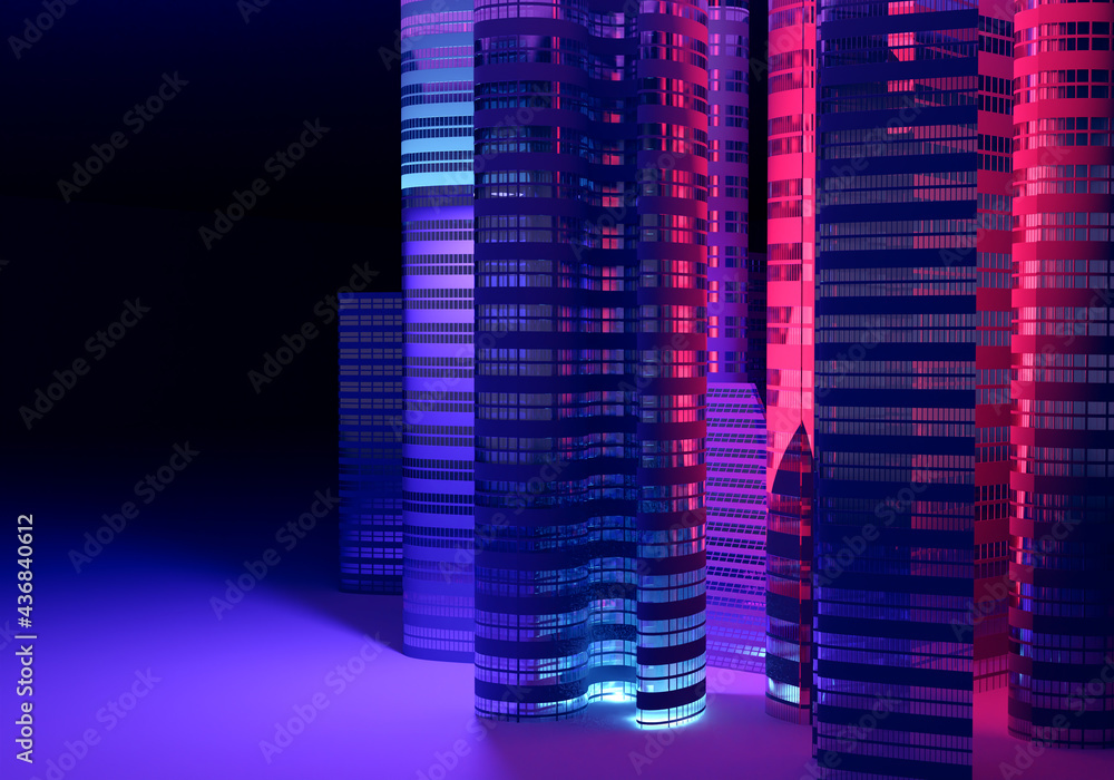 Poster abstract architectural background. linear 3d illustration. concept sketch on theme architectural. ba