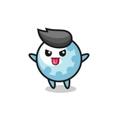 naughty golf character in mocking pose