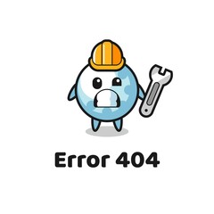 error 404 with the cute golf mascot