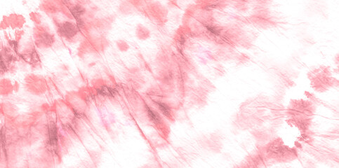  Pink Tie Dye Wash. Ink Stripe Shirt Pattern.