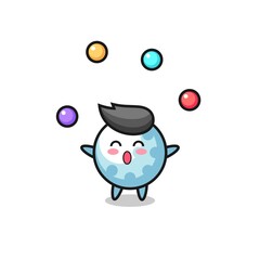 the golf circus cartoon juggling a ball