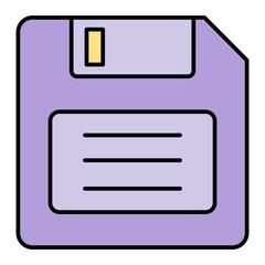  Vector Floppy Disk Outline Icon Design